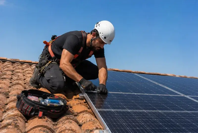 Maintenance et monitoring de panneaux solaires à Mouleydier