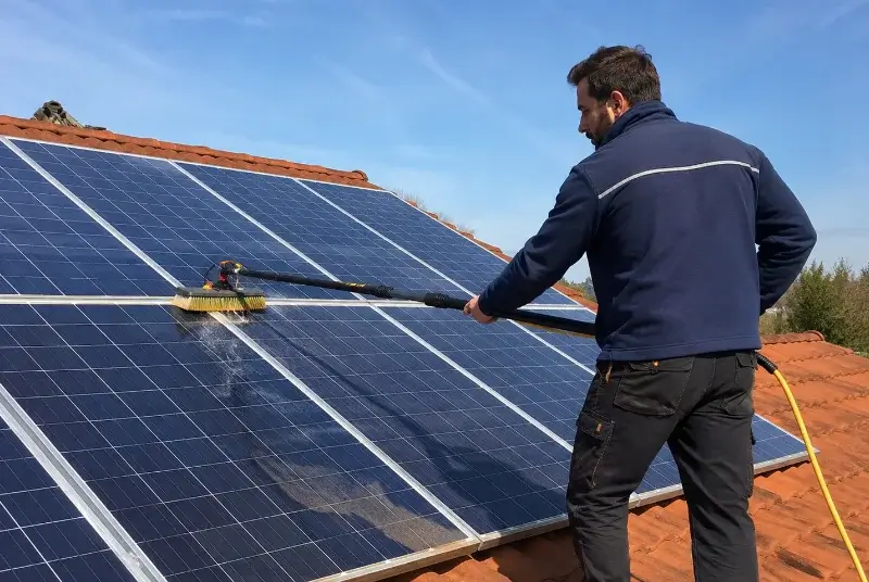 Nettoyage et entretien de panneaux solaires à Mouleydier